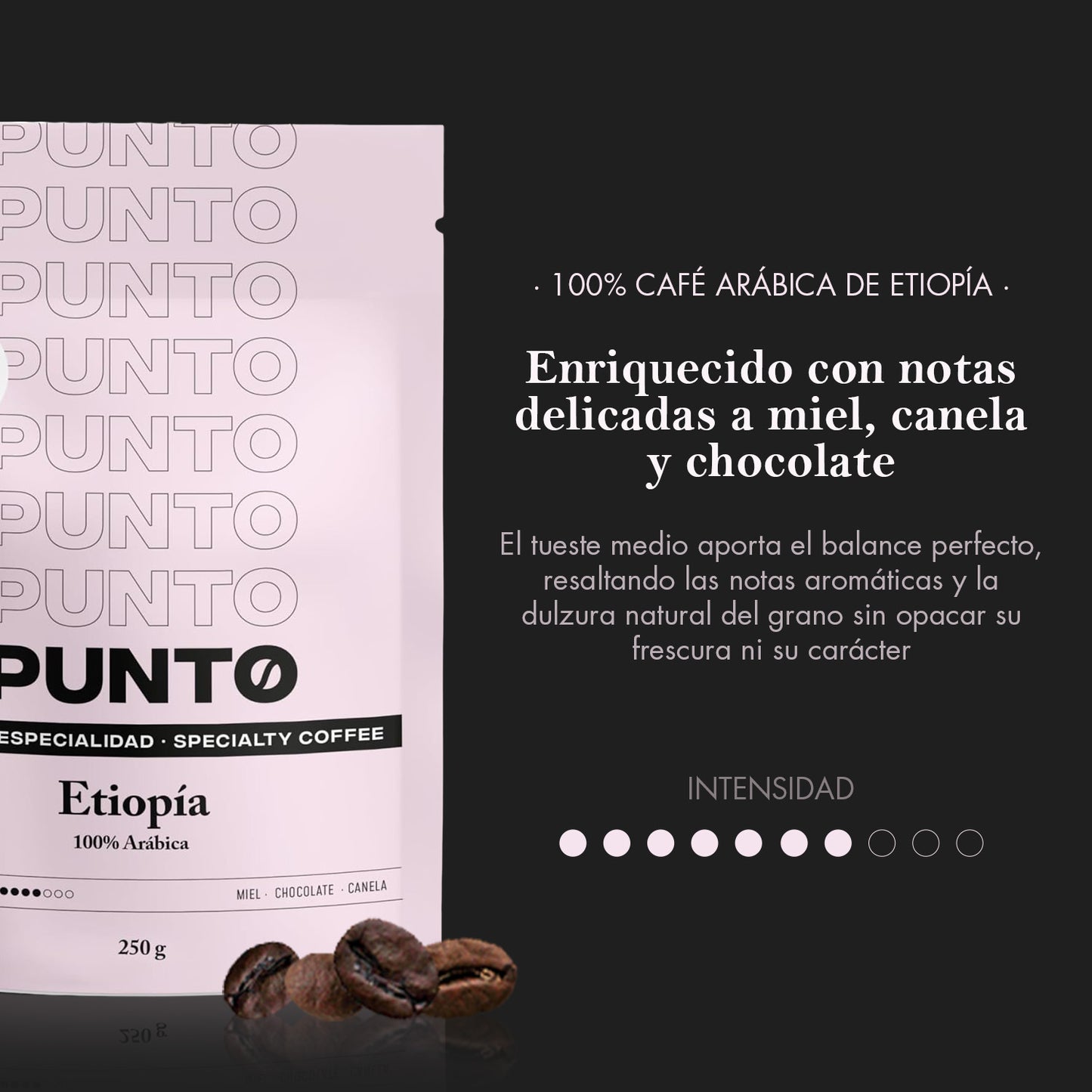 Etiopía 250g | Café en Grano | PUNTO – Café de Especialidad de Origen