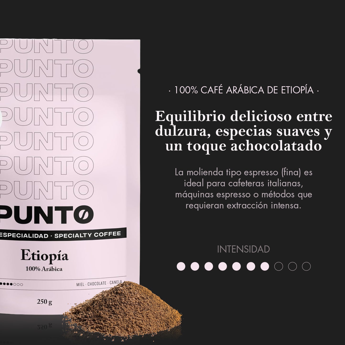 Etiopía 250g | Café Molido | PUNTO – Café de Especialidad de Origen