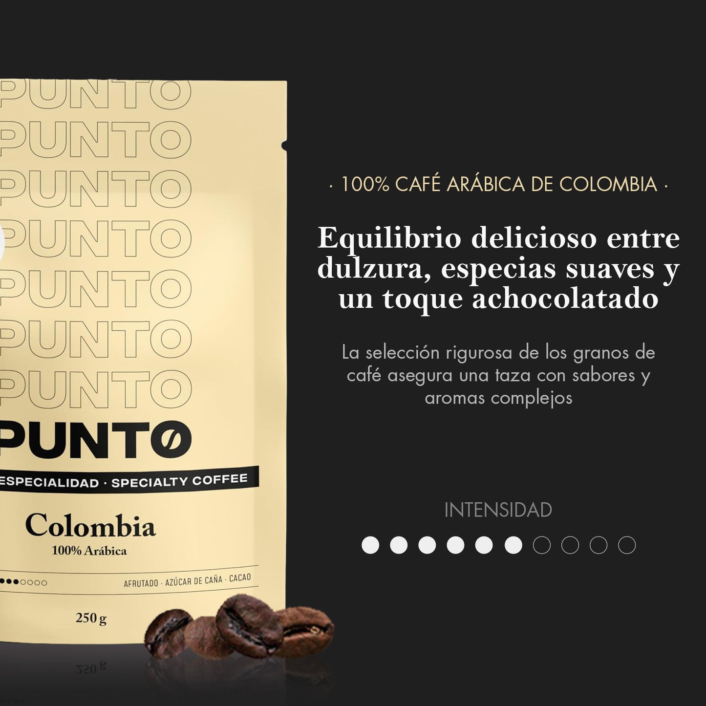 Colombia 250g | Café en Grano | PUNTO – Café de Especialidad de Origen