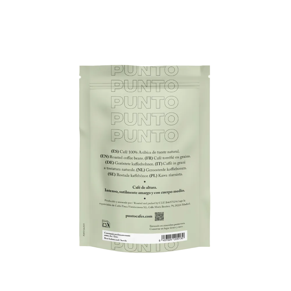 Café en Grano Blend Américas & Etiopía 250g | Punto – Fusión de Sabores Únicos