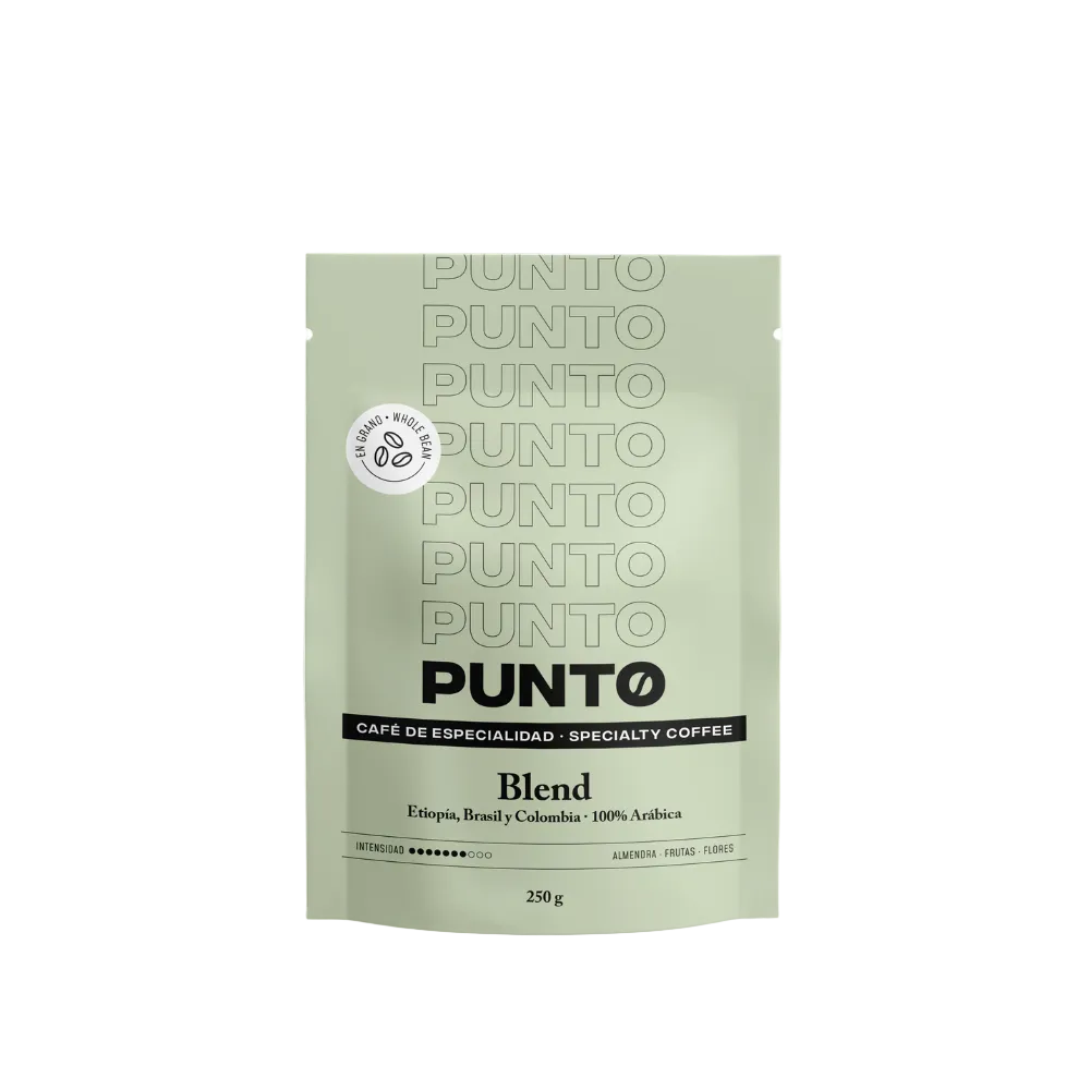 Café en Grano Blend Américas & Etiopía 250g | Punto – Fusión de Sabores Únicos