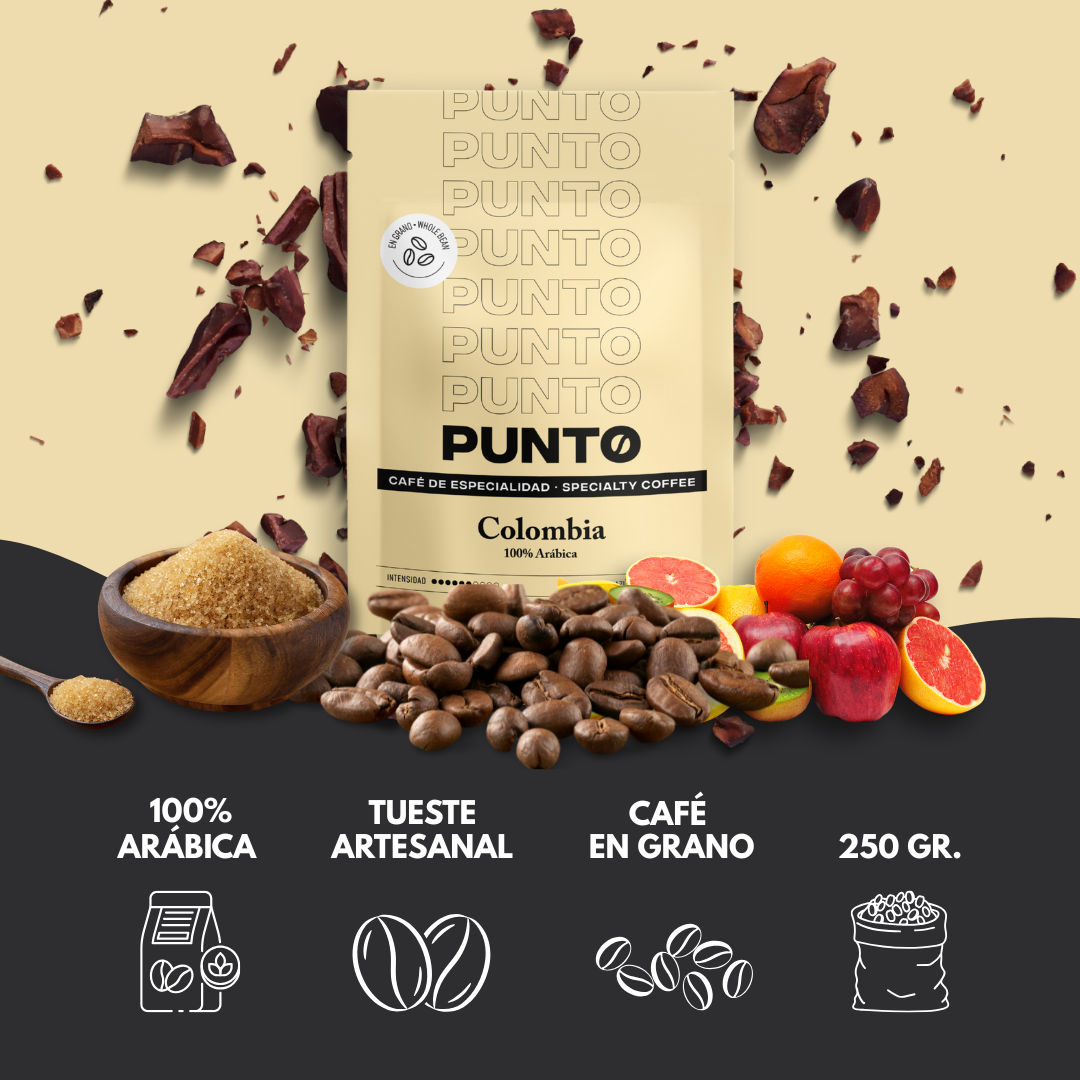 Colombia 250g | Café en Grano | PUNTO – Café de Especialidad de Origen