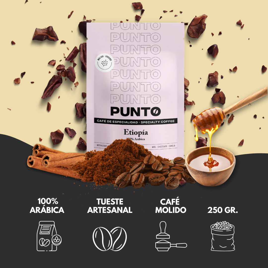 Etiopía 250g | Café Molido | PUNTO – Café de Especialidad de Origen